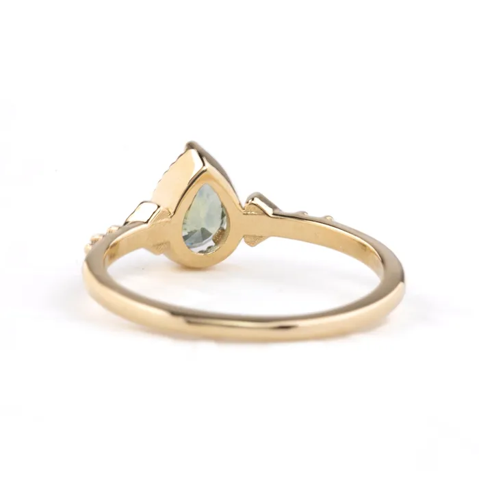 Agatha Ring 087ct Light Green Montana Sapphire Envero Jewelry Rings Agatha Ring 087ct Light Green Montana Sapphire Envero Jewelry Rings