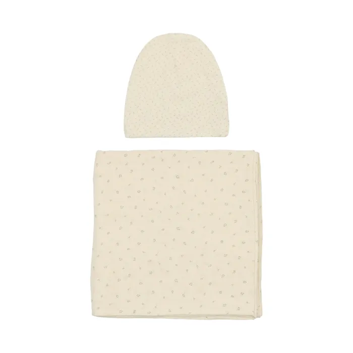 Lilette Twig Swaddle Set CreamTaupe Lilette Earrings