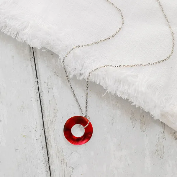 Necklaces Glass Hoop Necklace Bottled Up
