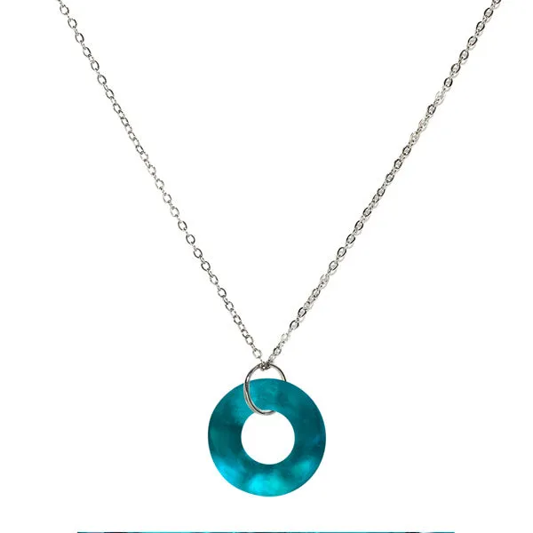 Necklaces Glass Hoop Necklace Bottled Up
