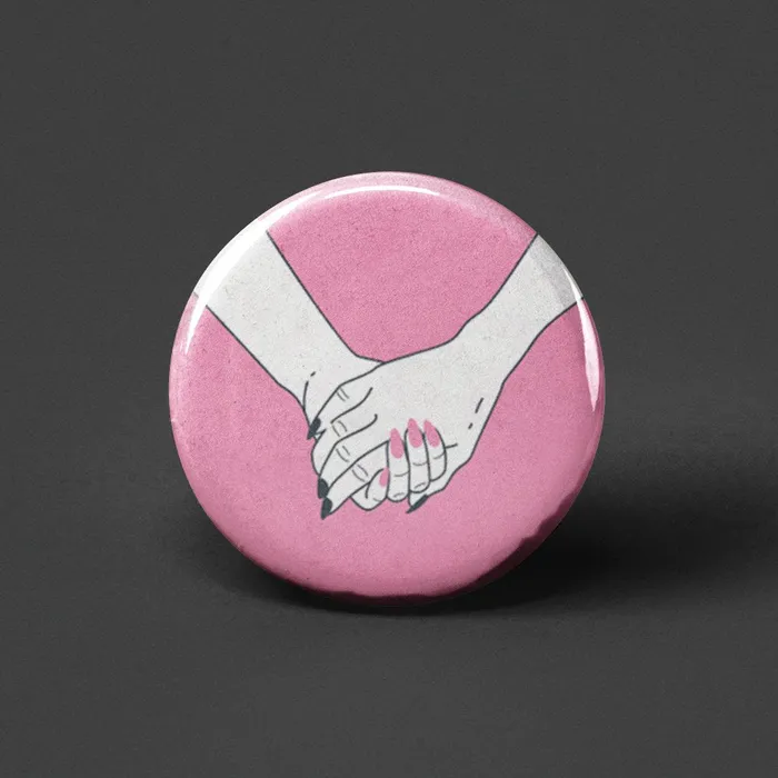 The Pin Pal Club Earrings Gal Pals Pinback Button