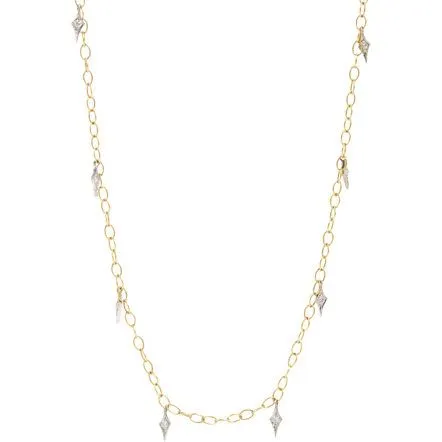 Tiny Lacy Chain Diamond Fringe Cathy Waterman Necklaces