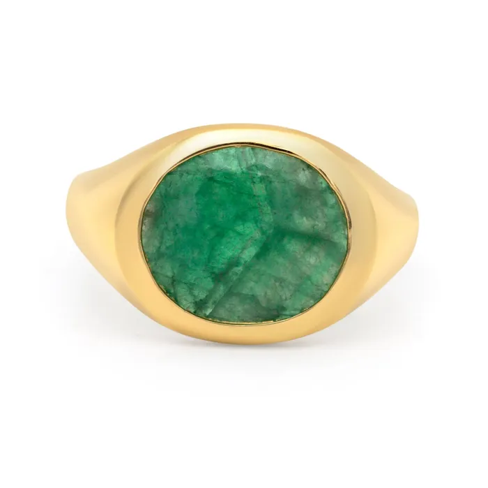 Emerald Signet Ring VANIE Rings