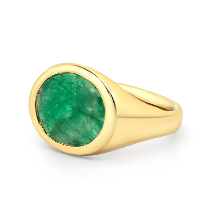 Emerald Signet Ring VANIE Rings