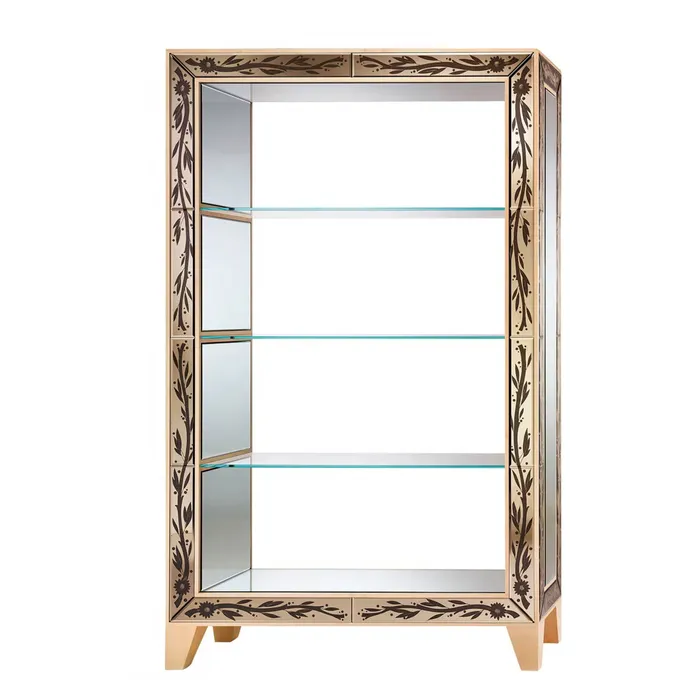 MuranoVItrum Home Decor Necklaces Age of Gold Bookcase Art 5030
