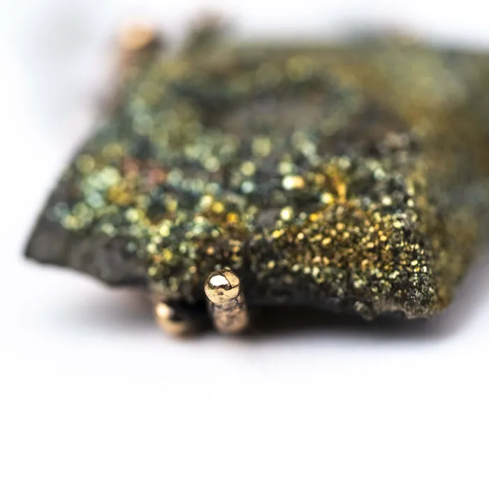 Necklaces Rainbow Pyrite Necklace Unique Piece Giardinoblu