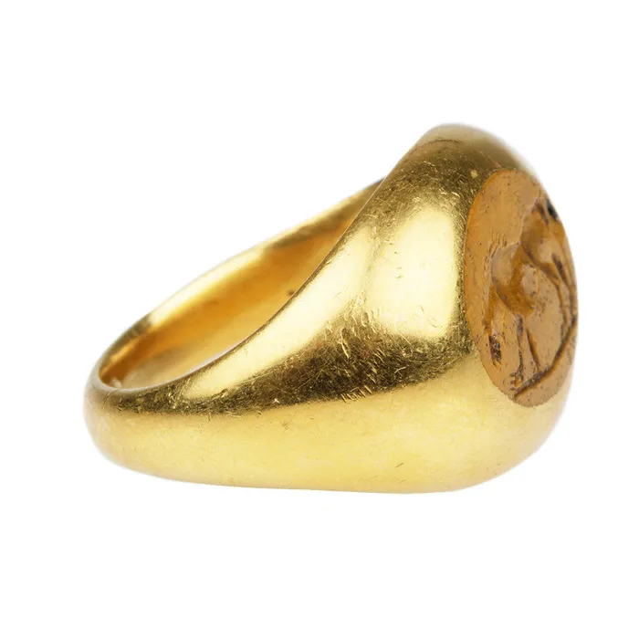Rings Bell Bird Antiques Roman Jasper Horse Intaglio Ring