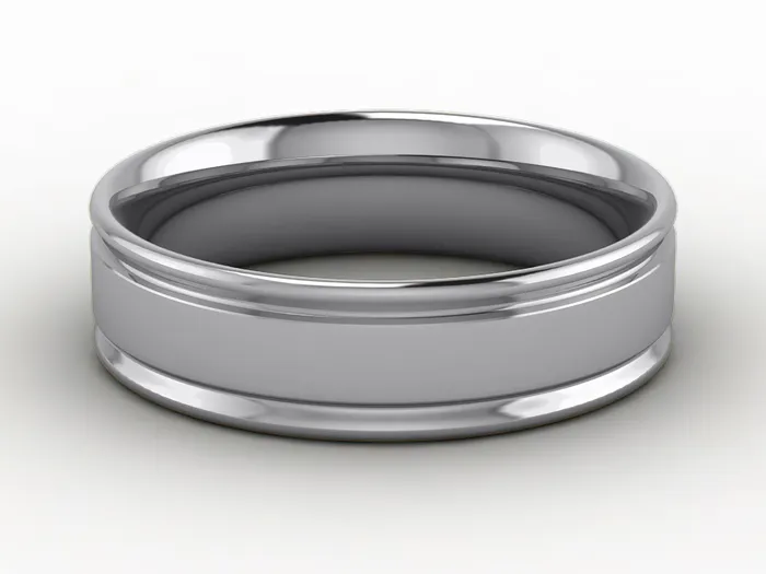 Rings Sapheena Jewelry Furka 6mm Mens Plain Wedding Band