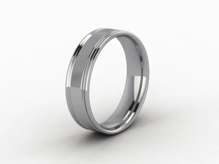 Rings Sapheena Jewelry Furka 6mm Mens Plain Wedding Band