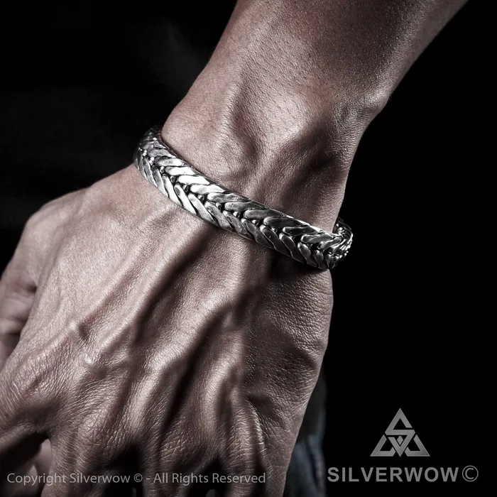 silverwow Bracelets 11mm Chevron Bracelet