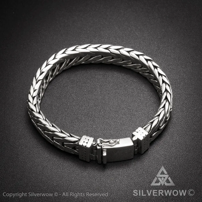 silverwow Bracelets 11mm Chevron Bracelet