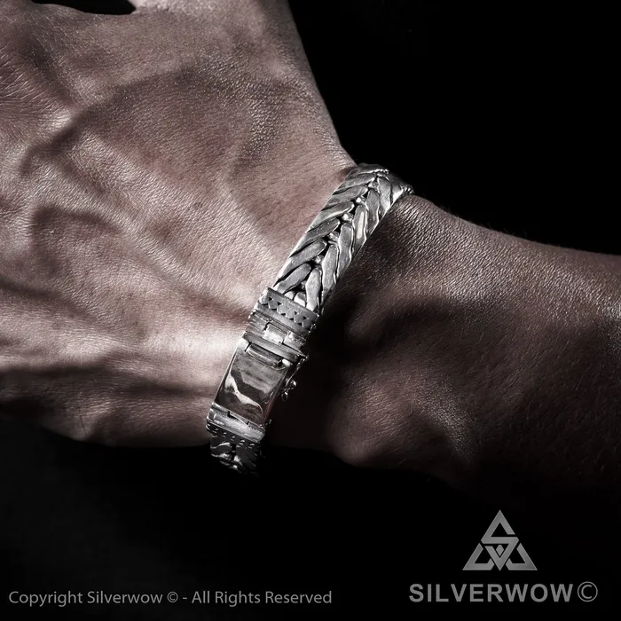 silverwow Bracelets 11mm Chevron Bracelet