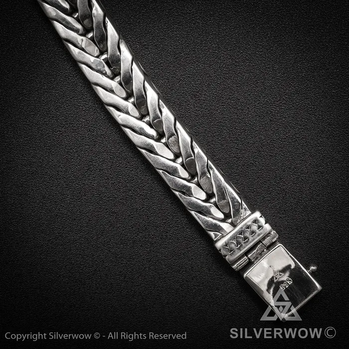 silverwow Bracelets 11mm Chevron Bracelet