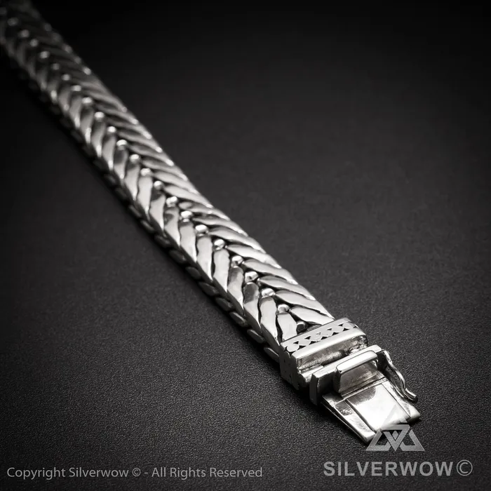 silverwow Bracelets 11mm Chevron Bracelet