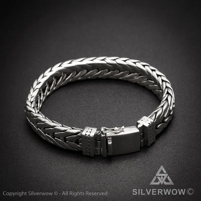 silverwow Bracelets 11mm Chevron Bracelet