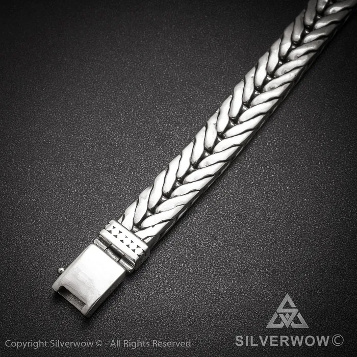 silverwow Bracelets 11mm Chevron Bracelet