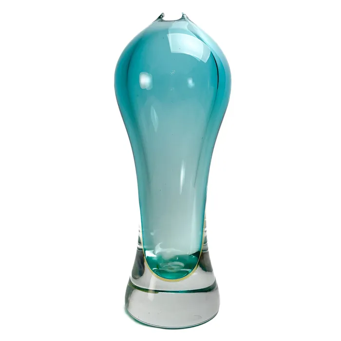 Vase Aquamarine Murano blown glass Formia International Earrings