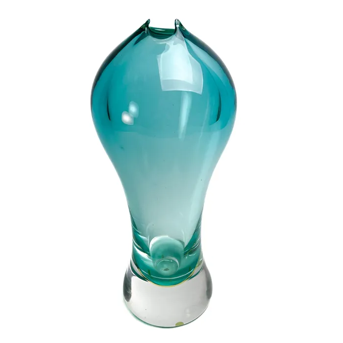 Vase Aquamarine Murano blown glass Formia International Earrings Vase Aquamarine Murano blown glass Formia International Earrings