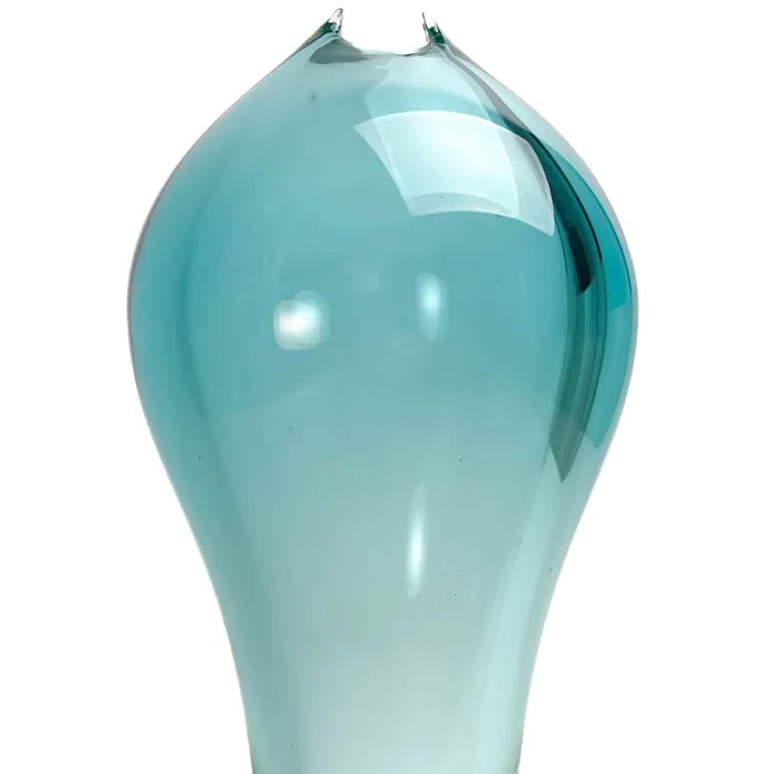 Vase Aquamarine Murano blown glass Formia International Earrings Vase Aquamarine Murano blown glass Formia International Earrings