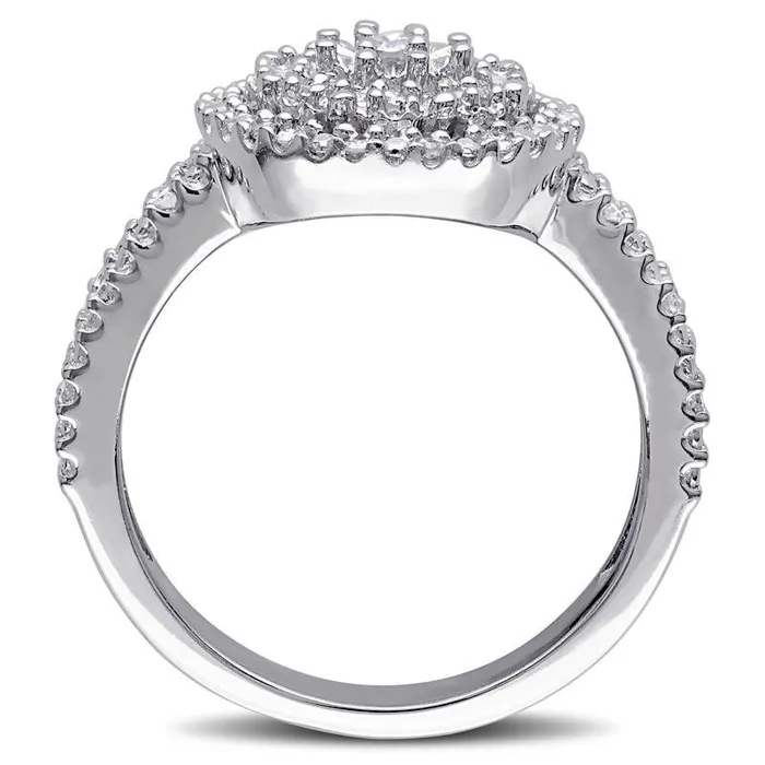 020 CT TW Composite Natural Diamond Frame Promise Ring in Sterling Silver Goldia Rings 020 CT TW Composite Natural Diamond Frame Promise Ring in Sterling Silver Goldia Rings