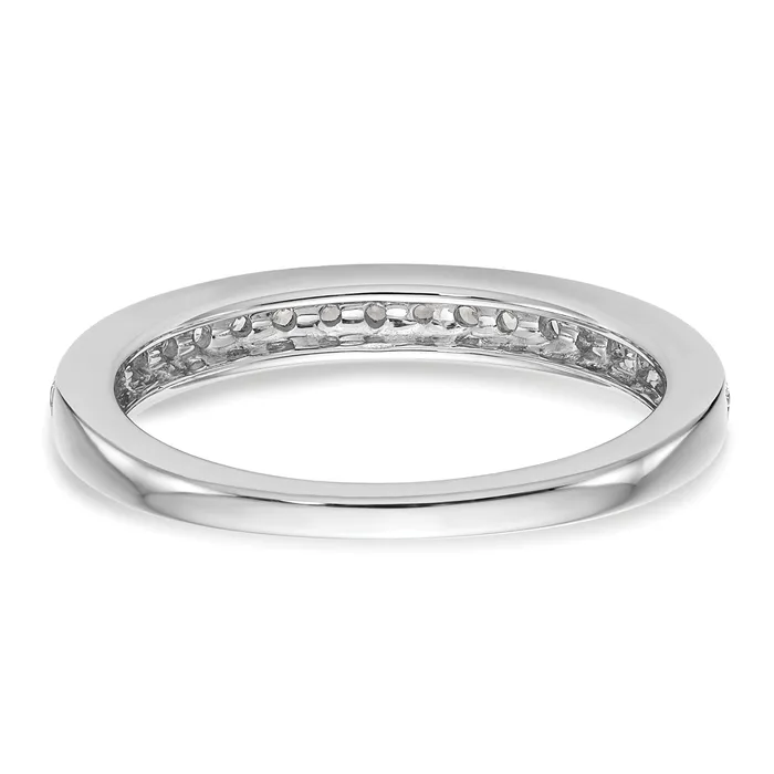 030ct CZ Solid Real 14K White Gold Wedding Wedding Band Ring Goldia Rings
