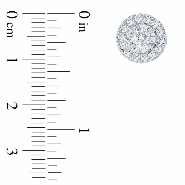 033 CT TW Diamond Frame Stud Earrings in 10K White Gold Goldia Earrings 033 CT TW Diamond Frame Stud Earrings in 10K White Gold Goldia Earrings