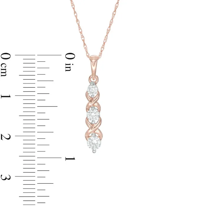 033 CT TW Natural Diamond Infinity Pendant in 10K Rose Gold Goldia Necklaces 033 CT TW Natural Diamond Infinity Pendant in 10K Rose Gold Goldia Necklaces