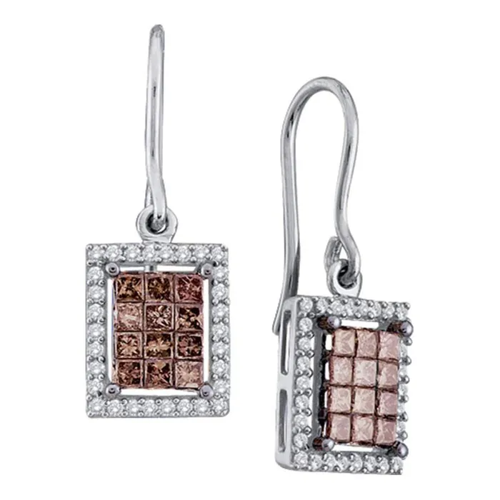 1 CTWDiamond INVISIBLE BROWN EARRINGS gndatlanta Earrings
