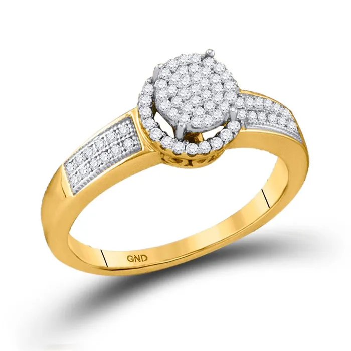 10k Yellow Gold Diamond Bridal Engagement Ring 14 Cttw gndatlanta Rings