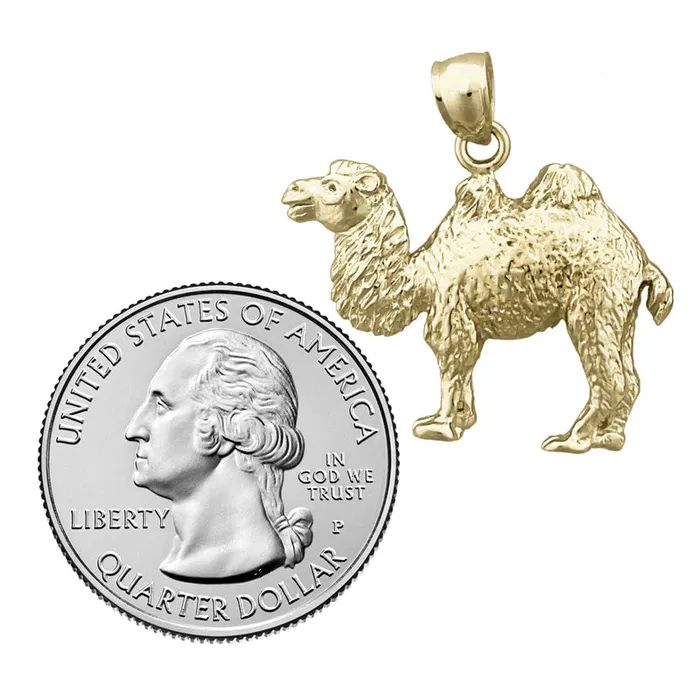 14K Gold Bactrian Camel Pendant Goldia PreStyled Sets