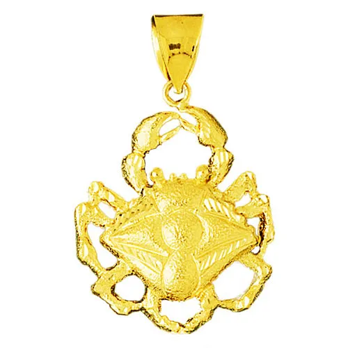14K Gold Crab Pendant Goldia PreStyled Sets