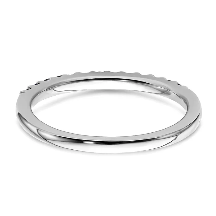 14k White Gold Real Diamond and Sapphire Band Goldiacom Rings