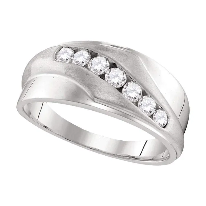 14k White Gold Round Diamond Wedding Band Ring 12 Cttw gndatlanta Rings 14k White Gold Round Diamond Wedding Band Ring 12 Cttw gndatlanta Rings