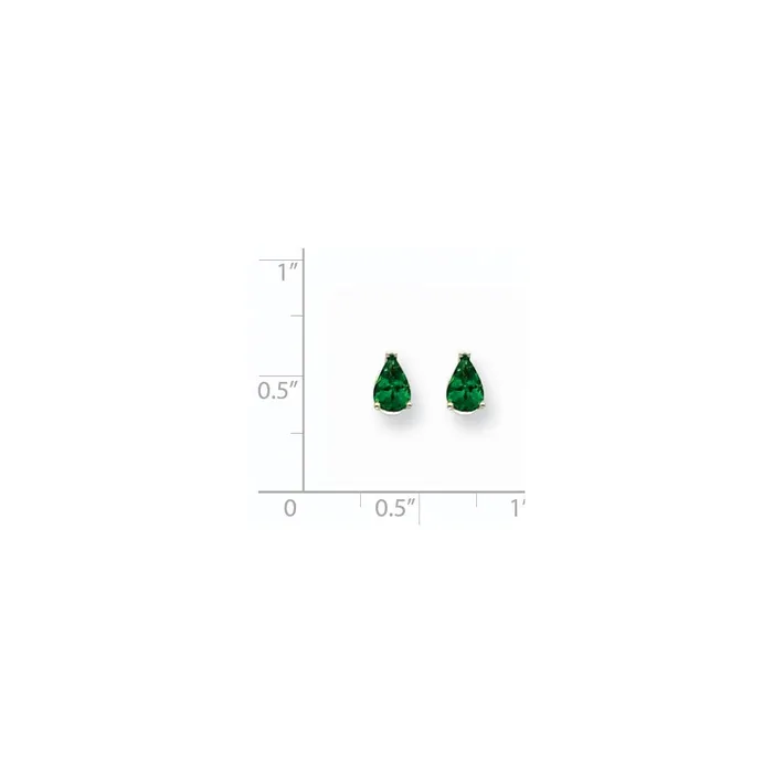 14k White Gold Tsavorite Earrings Goldia Earrings
