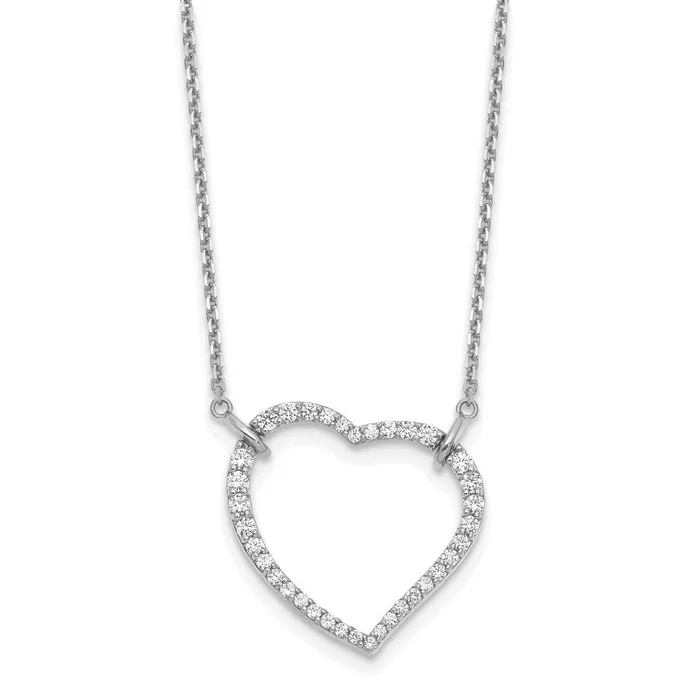 14K White GoldTrue Origin Lab Grown Real Diamond VSSI D E F Heart Pendant Necklace Goldia Necklaces 14K White GoldTrue Origin Lab Grown Real Diamond VSSI D E F Heart Pendant Necklace Goldia Necklaces