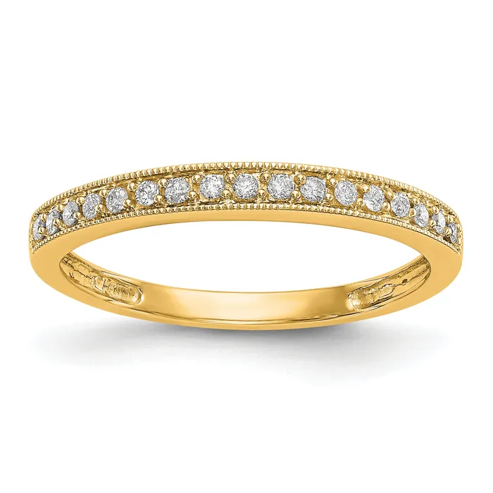 14k Yellow Gold 16 Ct Lab Grown Diamond VSSI G Wedding Band Ring Goldia Rings