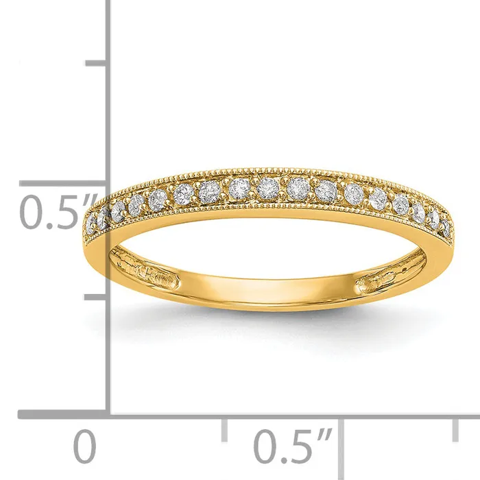 14k Yellow Gold 16 Ct Lab Grown Diamond VSSI G Wedding Band Ring Goldia Rings