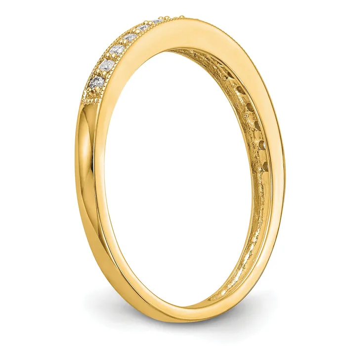 14k Yellow Gold 16 Ct Lab Grown Diamond VSSI G Wedding Band Ring Goldia Rings