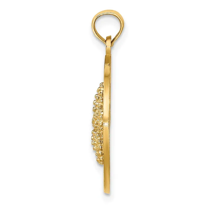 14k Yellow Gold CANCUN wStarfish Circle Charm Goldia Charm Necklaces