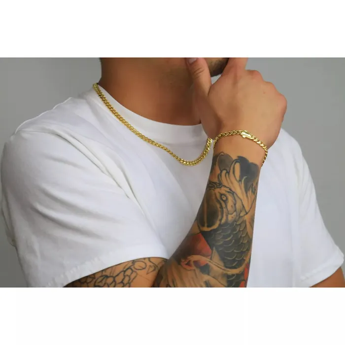 14k Yellow Gold Royal Monaco Miami Cuban Link 6mm Chain Pendant Necklace 22 Goldiacom Necklaces