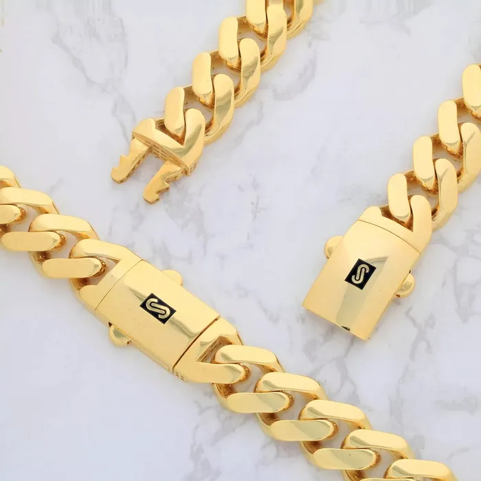 14k Yellow Gold Royal Monaco Miami Cuban Link 6mm Chain Pendant Necklace 22 Goldiacom Necklaces