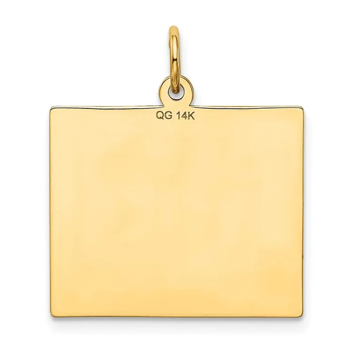 14k Yellow Gold Thursday the First Day Calendar Pendant Goldia Necklaces