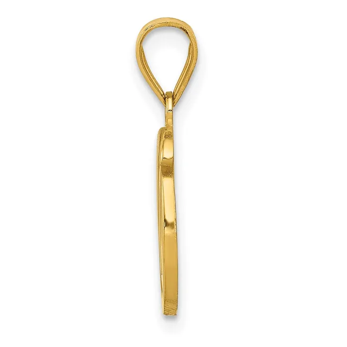 14k Yellow GoldY Script Letter O Initial Pendant Goldia Necklaces