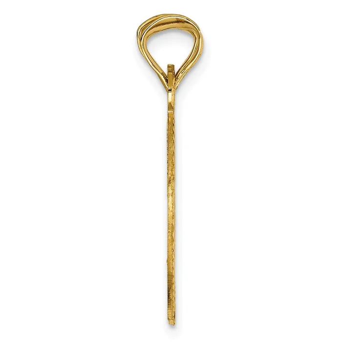 14k Yellow Rhodium Gold wRoseWhite Rhod Break Apart DC Heart and Circle Pendant Goldia Necklaces