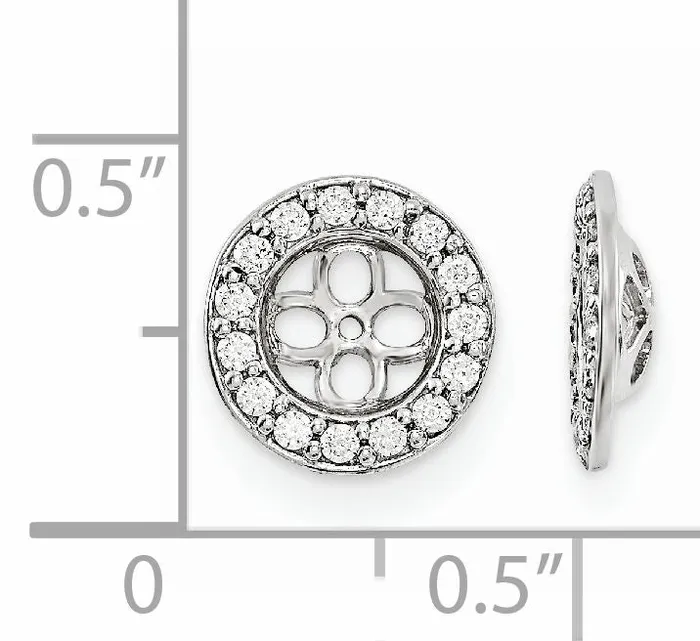 14KW AA Diamond Earring Jacket goldiaca Earrings