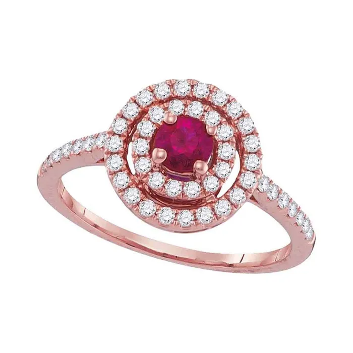 38CTWDiamond 14CTRUBY RING gndatlanta Rings