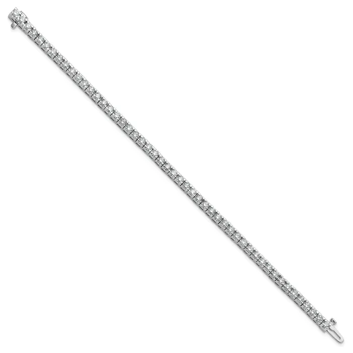 Bracelets Goldia 14k White Gold 4 58 Ct Lab Grown Diamond VSSI G Round Tennis Bracelet