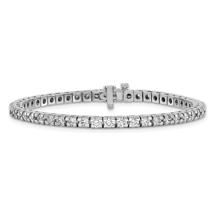 Bracelets Goldia 14k White Gold 4 58 Ct Lab Grown Diamond VSSI G Round Tennis Bracelet