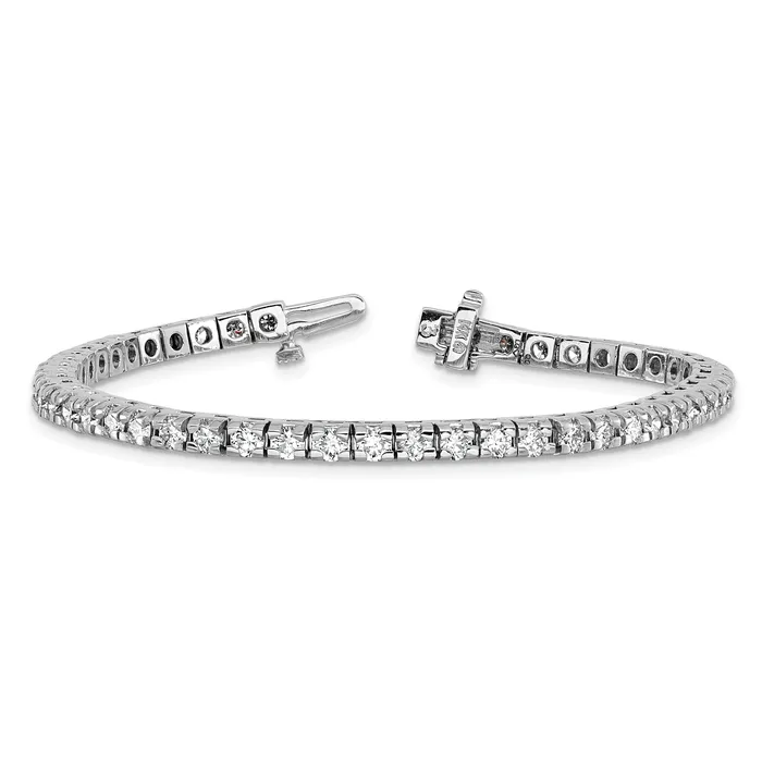 Bracelets Goldia 14k White Gold 4 58 Ct Lab Grown Diamond VSSI G Round Tennis Bracelet