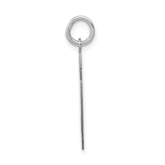 Charm Necklaces 14k White Goldw Medium Satin Number 39 Charm Goldia